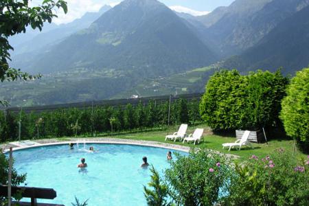 La piscina in giardino